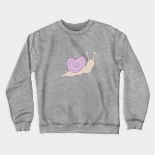 Snail With Heart Shell Crewneck Sweatshirt